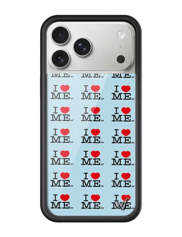 Wildflower iPhone case 17 Pro Max I Heart Me Red Blue Cute