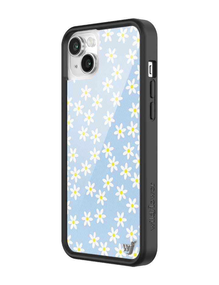 Wildflower iPhone case 14 Blue Daisy Flower Yellow Cute