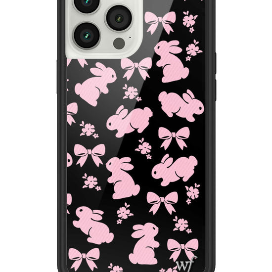wildflower pink bunnies iphone 13promax case