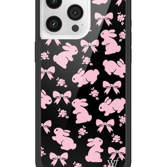 Wildflower Pink Bunnies iPhone 15 Pro Max Case Wildflower Pink Bunnies iPhone 15 Pro Max Case
