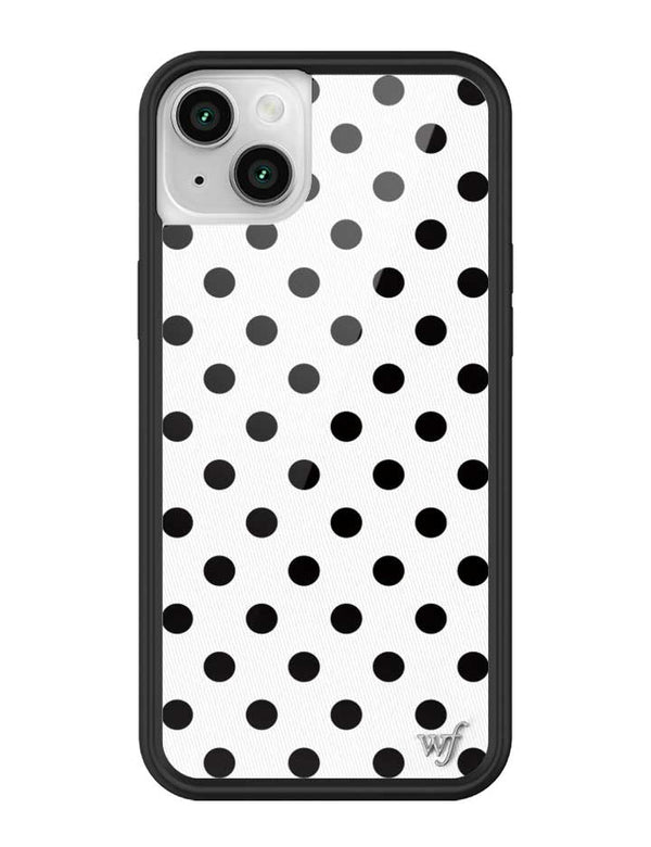 Wildflower iPhone case 13 Polka Dot White Black Cute