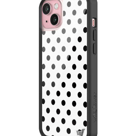 Polka Dot | White and Black iPhone Case