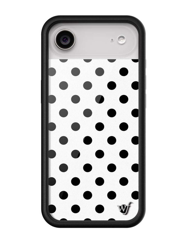 Wildflower iPhone case Air Polka Dot White Black Cute