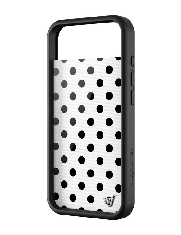 Wildflower iPhone case Air Polka Dot White Black Cute