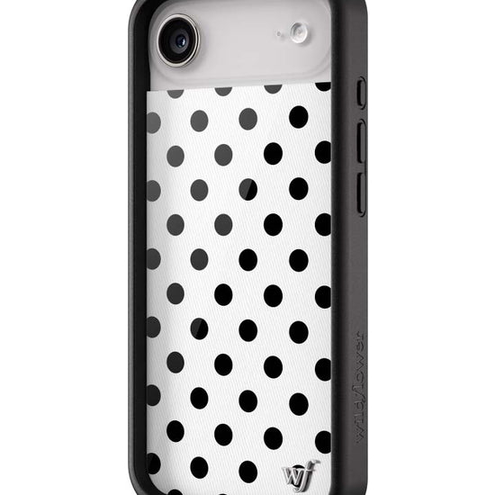 Wildflower iPhone case Air Polka Dot White Black Cute