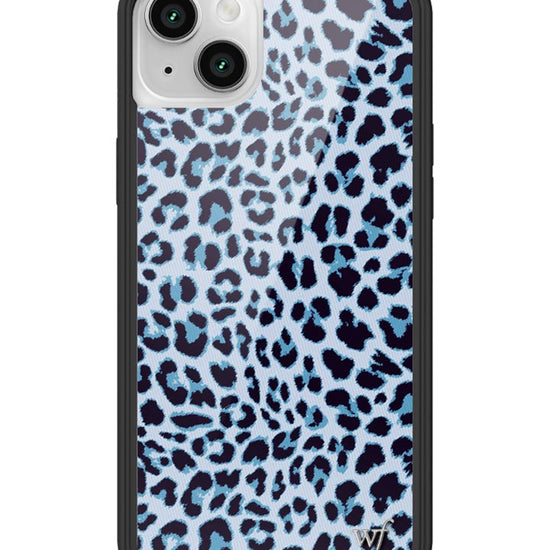 Wildflower iPhone case 13 Blue Meow Leopard Cute