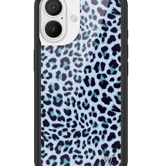 Wildflower iPhone case 16 Blue Meow Leopard Cute