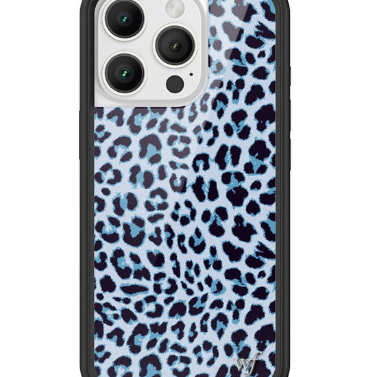 Wildflower iPhone case 16 Pro Blue Meow Leopard Cute