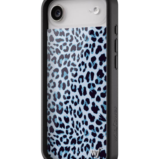 Wildflower iPhone case Air Blue Meow Leopard Cute