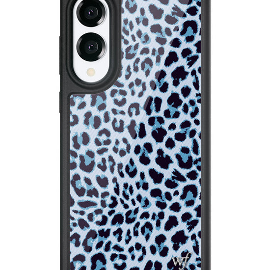 Wildflower Galaxy S25 case Edge Blue Meow Leopard Cute