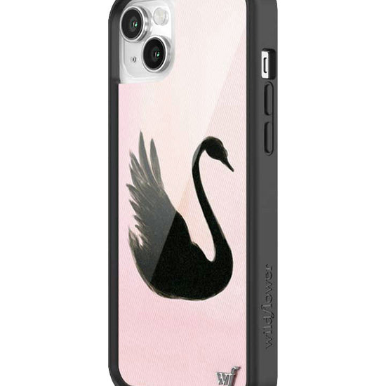 Wildflower iPhone case 13 Black Swan Pink Cute