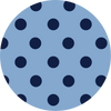 Blue and Navy Blue Polka Dot