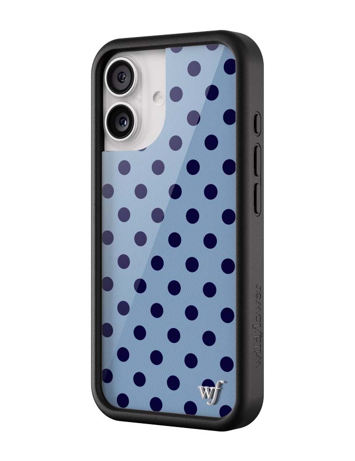 iPhone 17 Case Polka Dot | Blue and Navy Blue