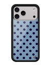 Wildflower iPhone case 17 Pro Max Polka Dot | Blue and Navy Blue Cute