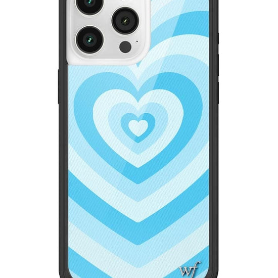 Heart Pattern Aesthetic Love Heart Iphone Case Latte Love Blue