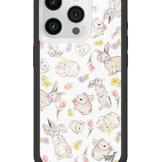 Wildflower Bunnies In Bonnets iPhone 15 Pro Case