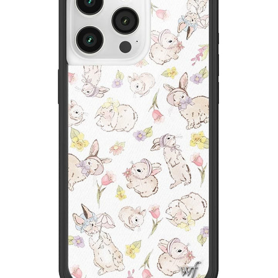 wildflower bunnies in bonnets iphone 15promax case