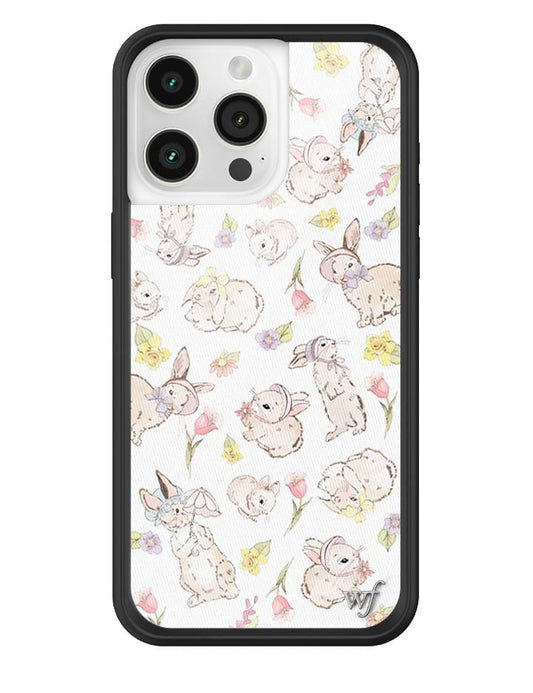 wildflower bunnies in bonnets iphone 15promax case