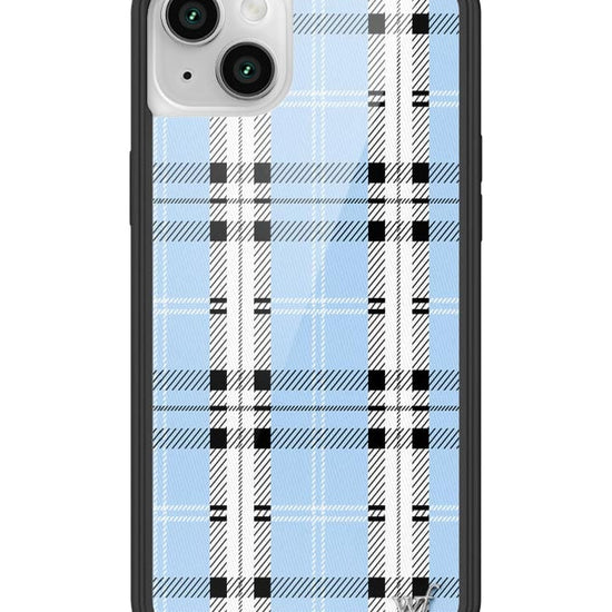 wildflower plaid iphone 14 | blue