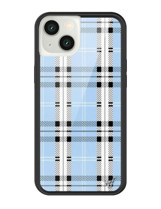 wildflower plaid iphone 13 | blue