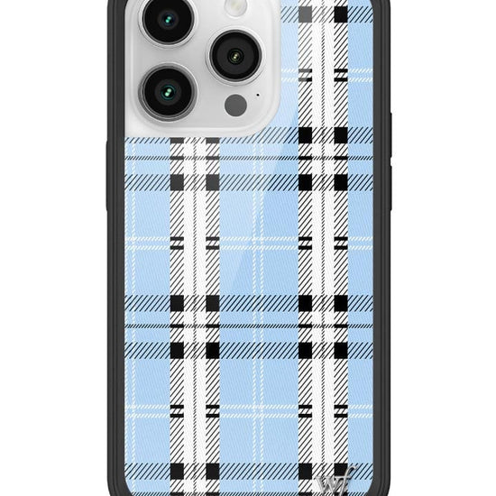 wildflower plaid iphone 14pro | blue