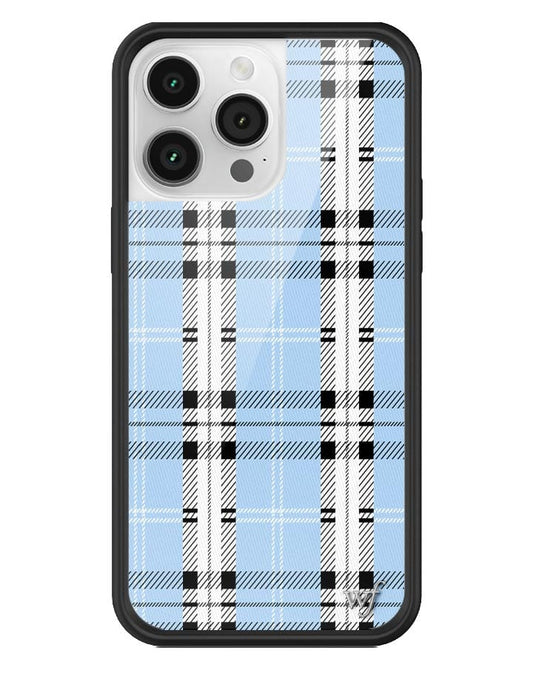 wildflower plaid iphone 14promax | blue