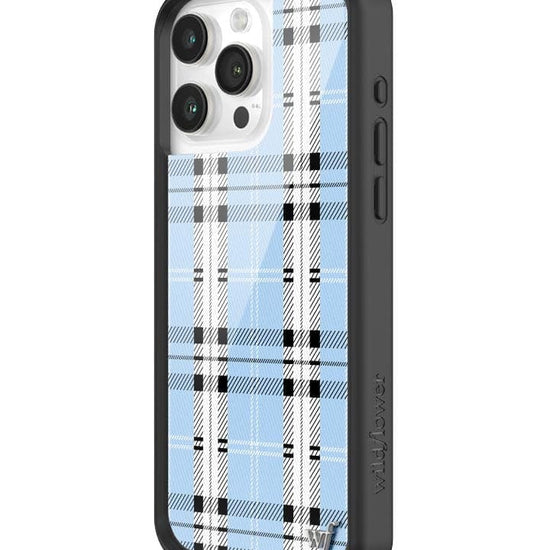 Wildflower Plaid | Blue iPhone 15 Pro Max Case