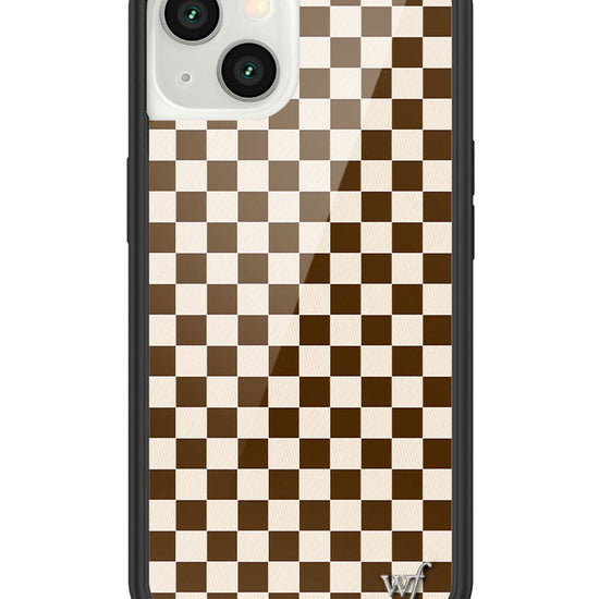 wildflower checkers iphone 13|brown