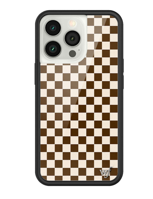 wildflower checkers iphone 13pro|brown
