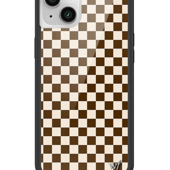 wildflower checkers iphone 14plus|brown