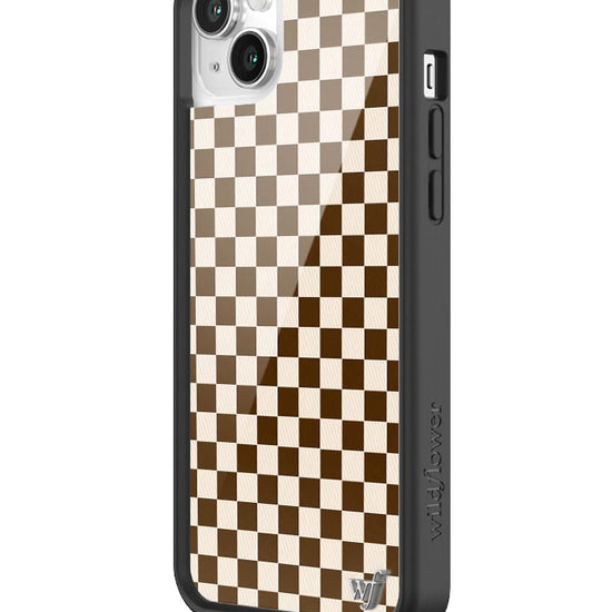 Checkers | Brown iPhone Case Wildflower Cases Checkers | Brown iPhone Case Wildflower Cases