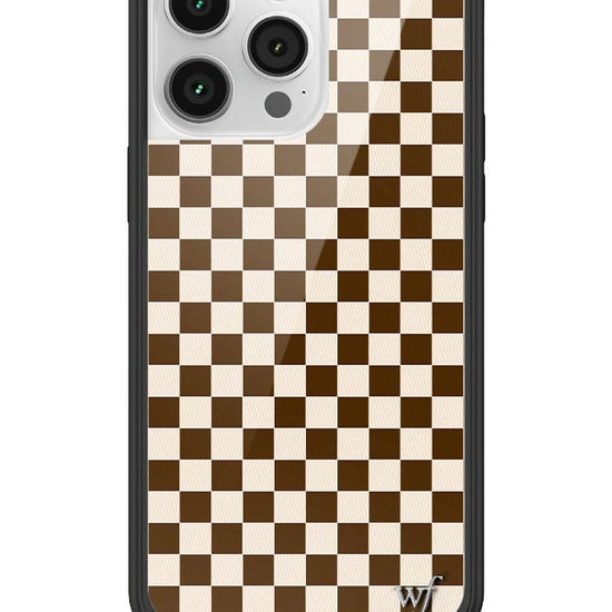 wildflower checkers iphone 14promax|brown