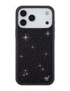 Wildflower iPhone case 17 Pro Max Rhinestone Black Cute
