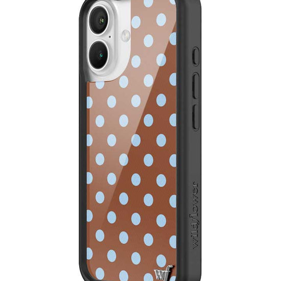 Polka Dot | Brown and Blue iPhone Case