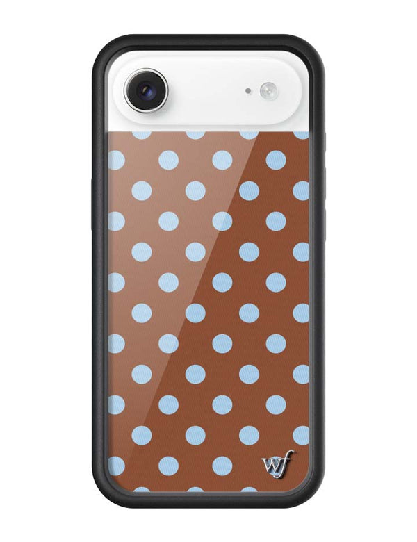 Wildflower iPhone case Air Polka Dot Brown Blue Cute