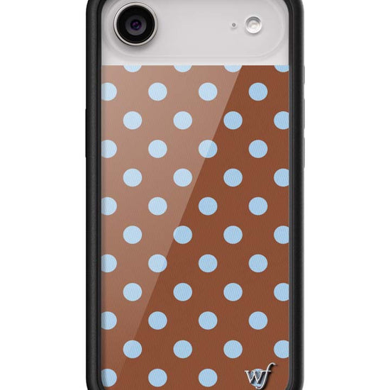 Wildflower iPhone case Air Polka Dot Brown Blue Cute