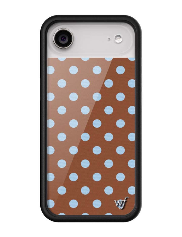 Wildflower iPhone case Air Polka Dot Brown Blue Cute