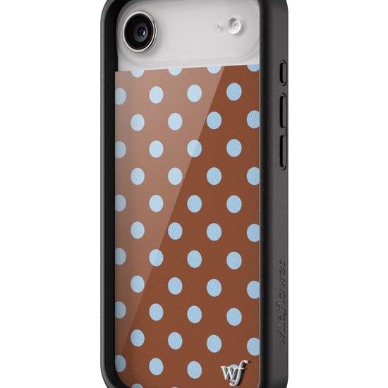 Wildflower iPhone case Air Polka Dot Brown Blue Cute