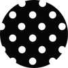 Black and White Polka Dot