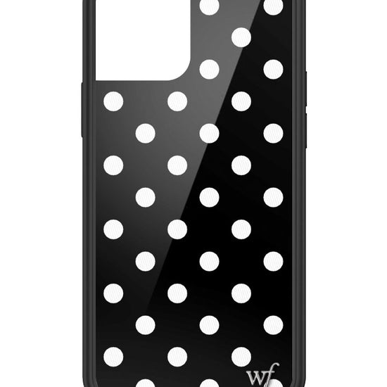 Wildflower Polka Dot Black and White iPhone 12 Pro Case