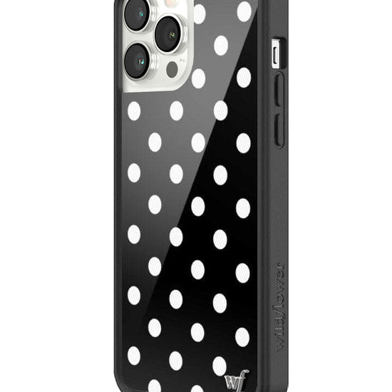wildflower polka dot iphone 13promax|black and white