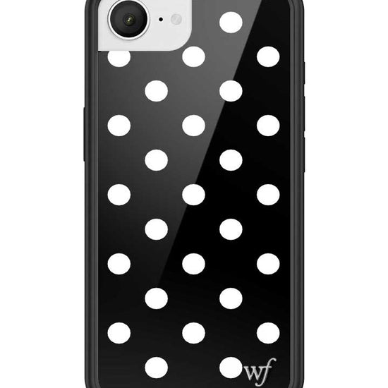 Wildflower Polka Dot Black and White iPhone 16e Case