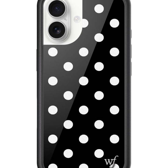 Wildflower Polka Dot Black and White iPhone 17 Case