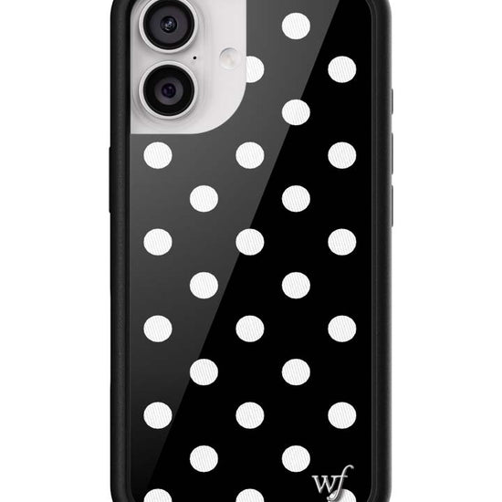 Wildflower Polka Dot Black and White iPhone 17 Case