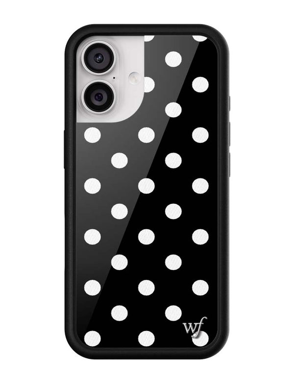 Wildflower Polka Dot Black and White iPhone 17 Case