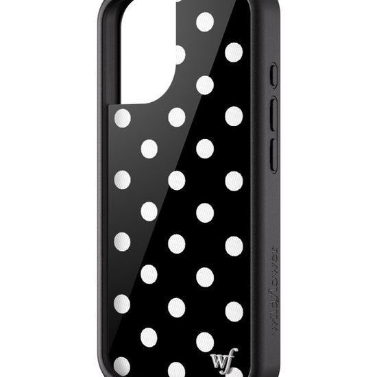 Wildflower Polka Dot Black and White iPhone 17 Case
