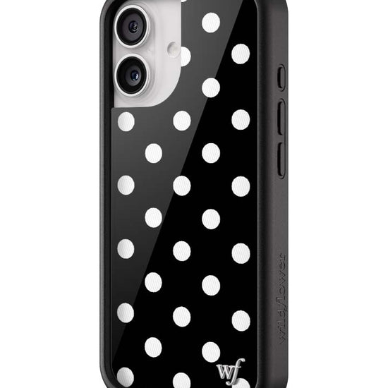 Wildflower Polka Dot Black and White iPhone 17 Case
