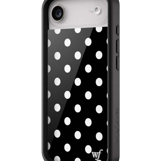 Wildflower Polka Dot Black and White iPhone Air Case