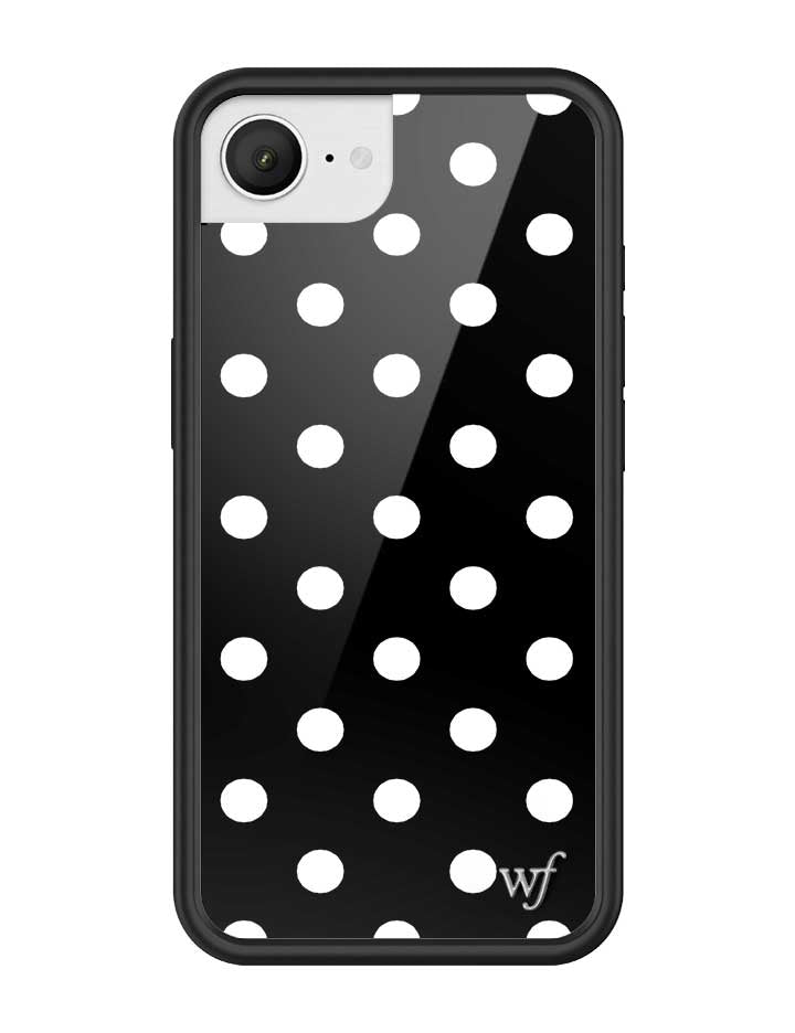 Wildflower Polka Dot Black and White iPhone 17e Case