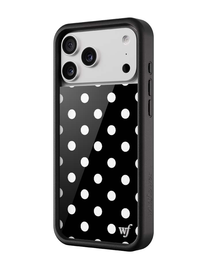 Polka Dot iPhone Case | Black and White - Thumbnail 2
